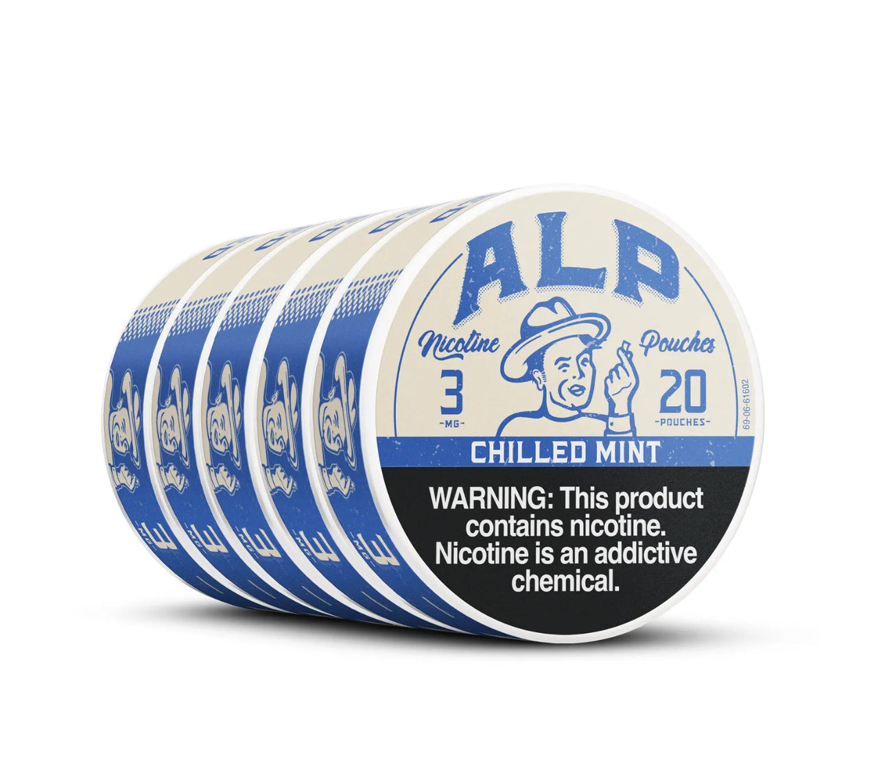 ALP POUCHES CHILLED MINT 5 PACK AVAILABLE IN 3mg 6mg 9mg PRE-ORDER NOW