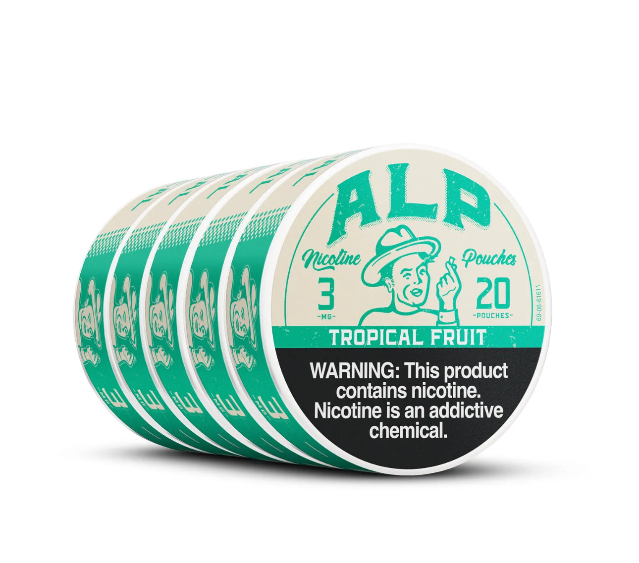 ALP POUCHES TROPICAL FRUIT 5 PACK AVAILABLE IN 3mg 6mg 9mg PRE-ORDER NOW